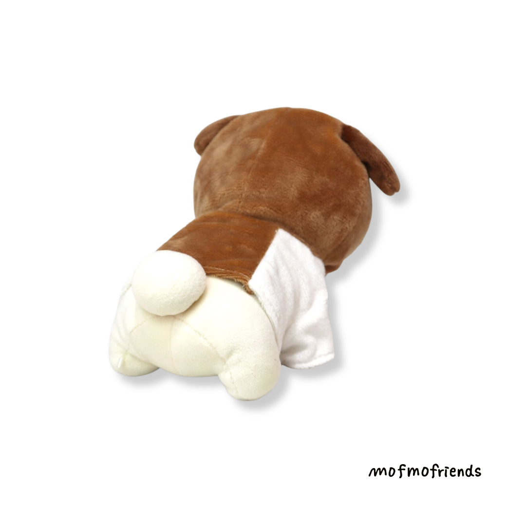 MofmoFriends Saint Bernard Dog Plush Hoodie - Small