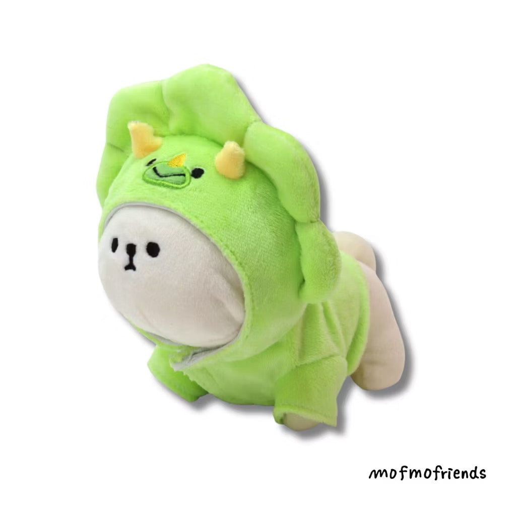 MofmoFriends Triceratops Dinosaur Plush Hoodie - Small