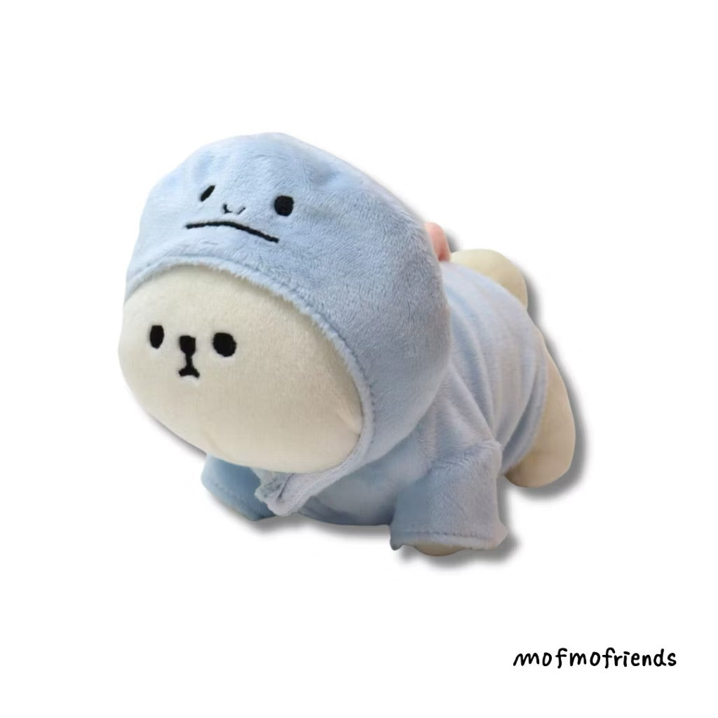 MofmoFriends Stegosaurus Dinosaur Plush Hoodie - Small