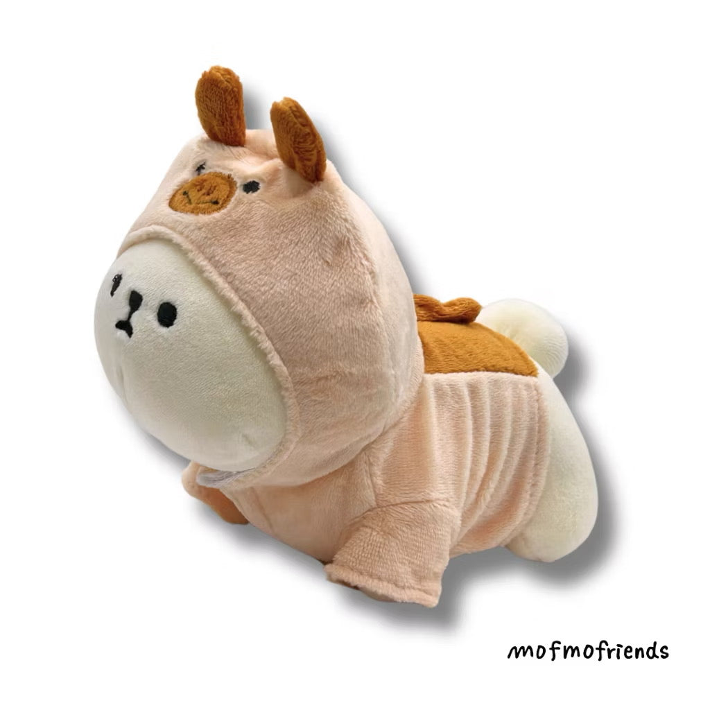 MofmoFriends Ankylosaurus Dinosaur Plush Hoodie - Small