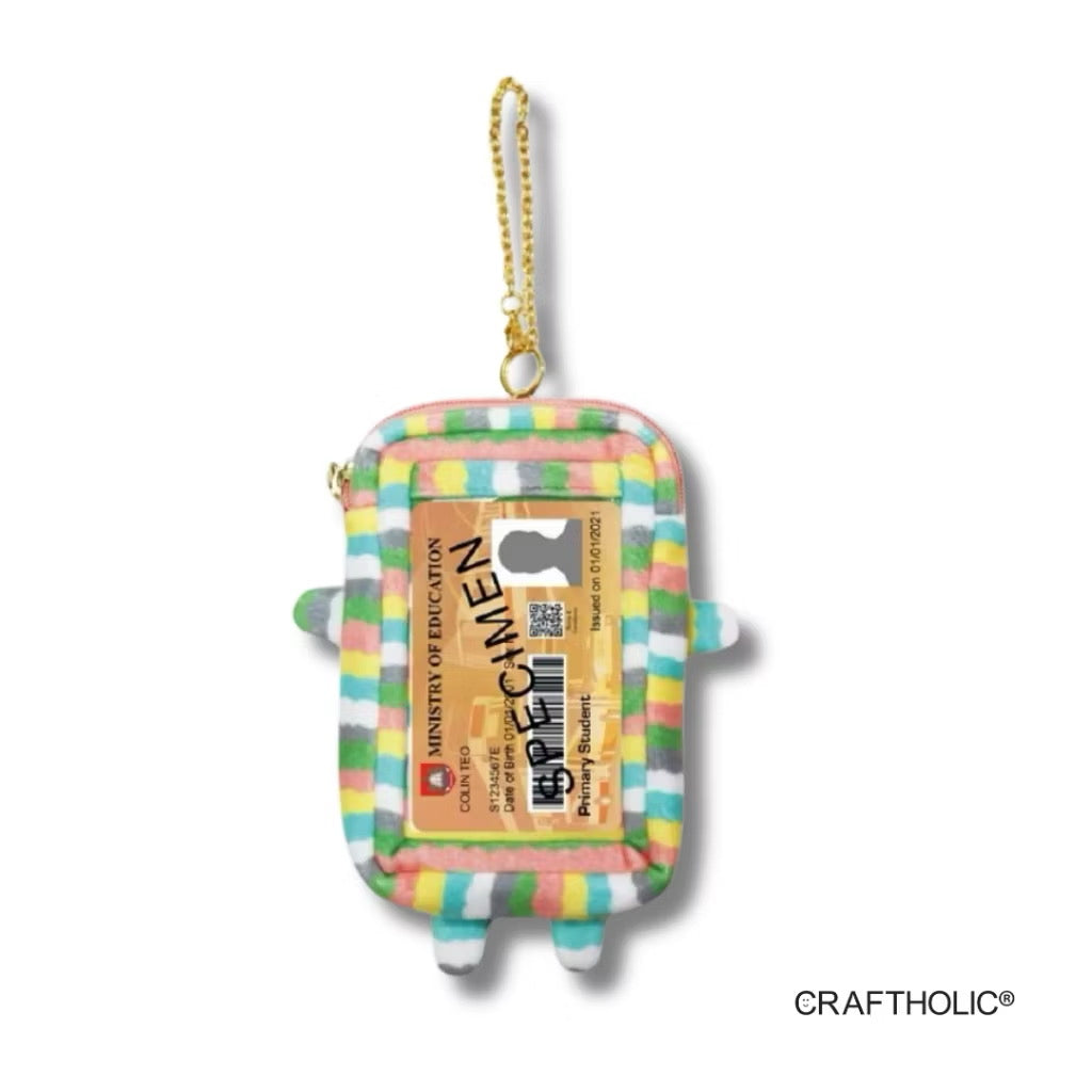 Craftholic Tie Dye Border Sloth Pass Case