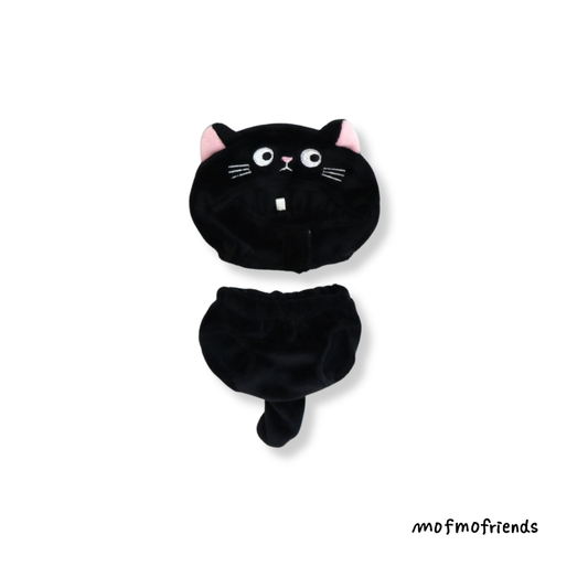 MofmoFriends Black Cat with Ribbon Set - Small