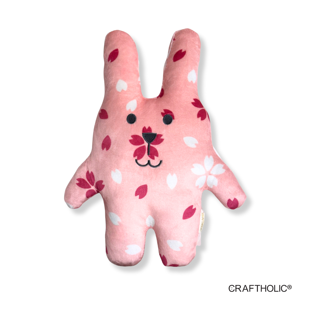 Craftholic Sakura Rab Pillow Cushion