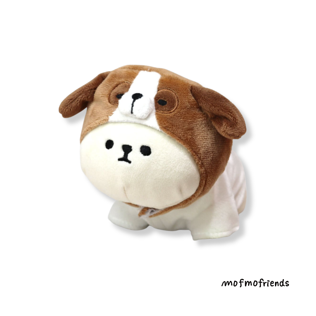 MofmoFriends Saint Bernard Dog Plush Hoodie - Small