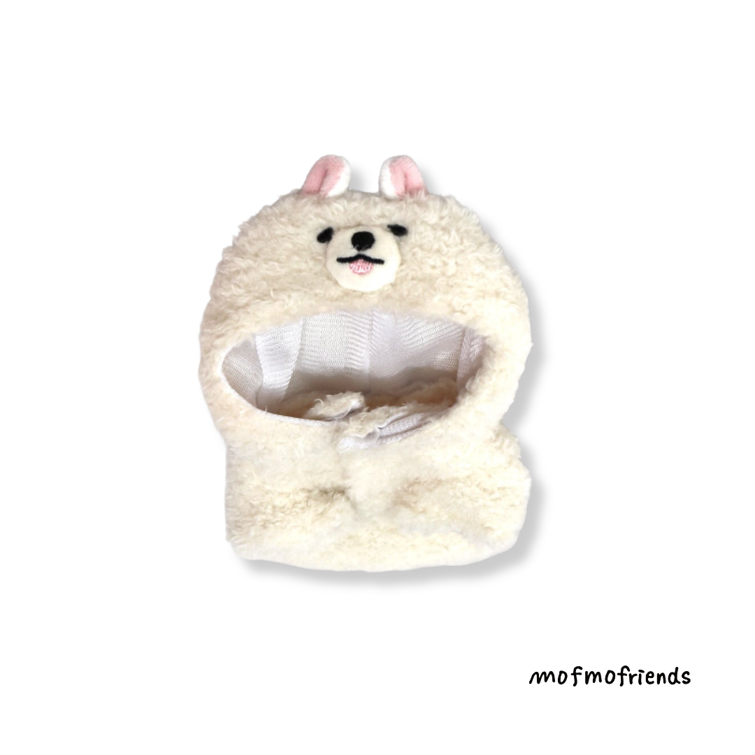 MofmoFriends Samoyed Dog Plush Hoodie - Small