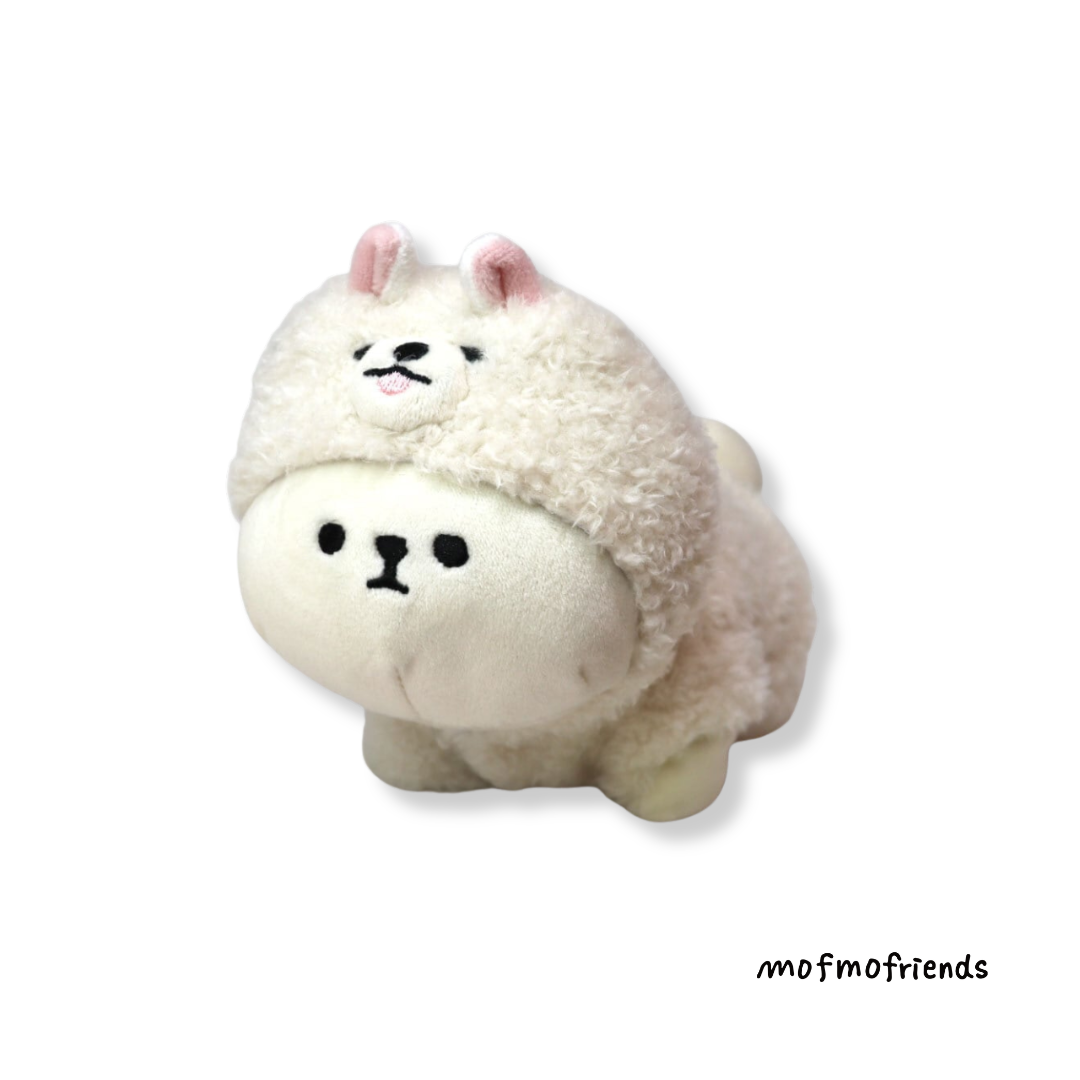 MofmoFriends Samoyed Dog Plush Hoodie - Small