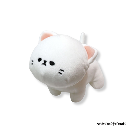 MofmoFriends White Cat Plush - Small