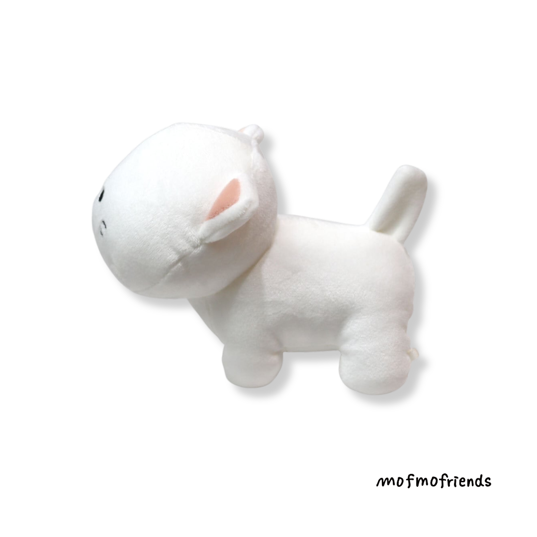 MofmoFriends White Cat Plush - Small