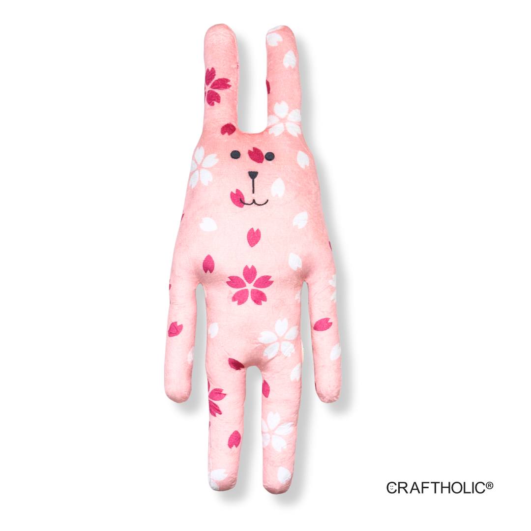 Craftholic Sakura Rab Hugging Cushion