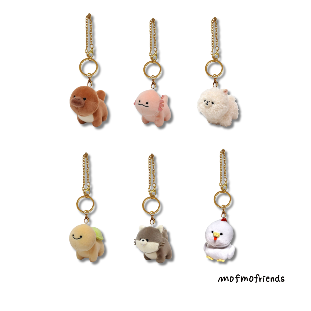MofmoFriends Mini Plush Keychain