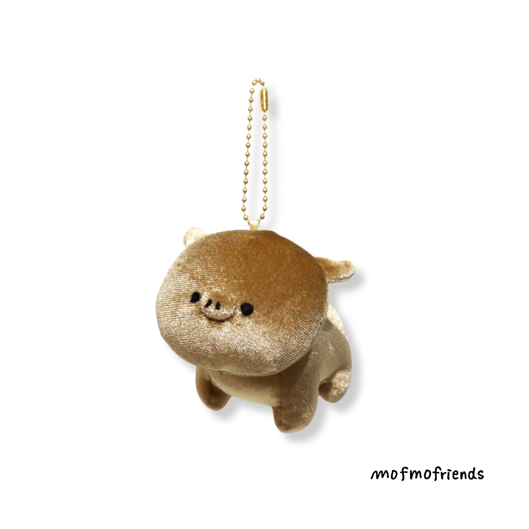 MofmoFriends Golden Lucky Plush Mascot Charm