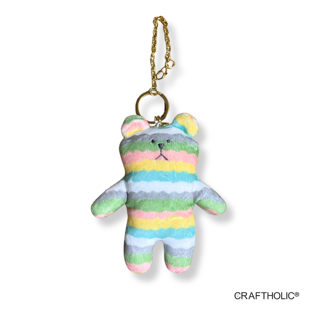 Craftholic Tie Dye Border Craft Mascot Plush Keychain