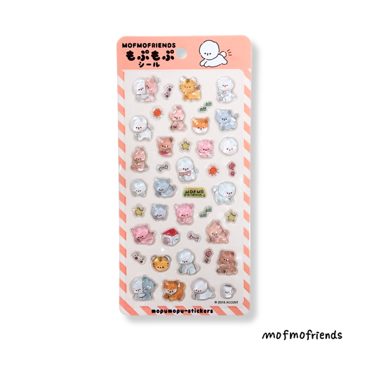 MofmoFriends 3D 'MopuMopu' Sticker Sheet