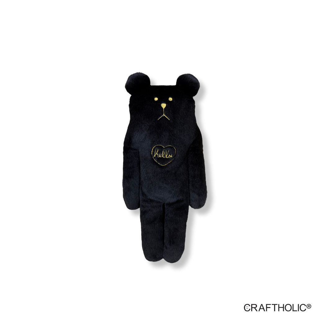 Craftholic Hello Craft Black Sloth Hugging Cushion