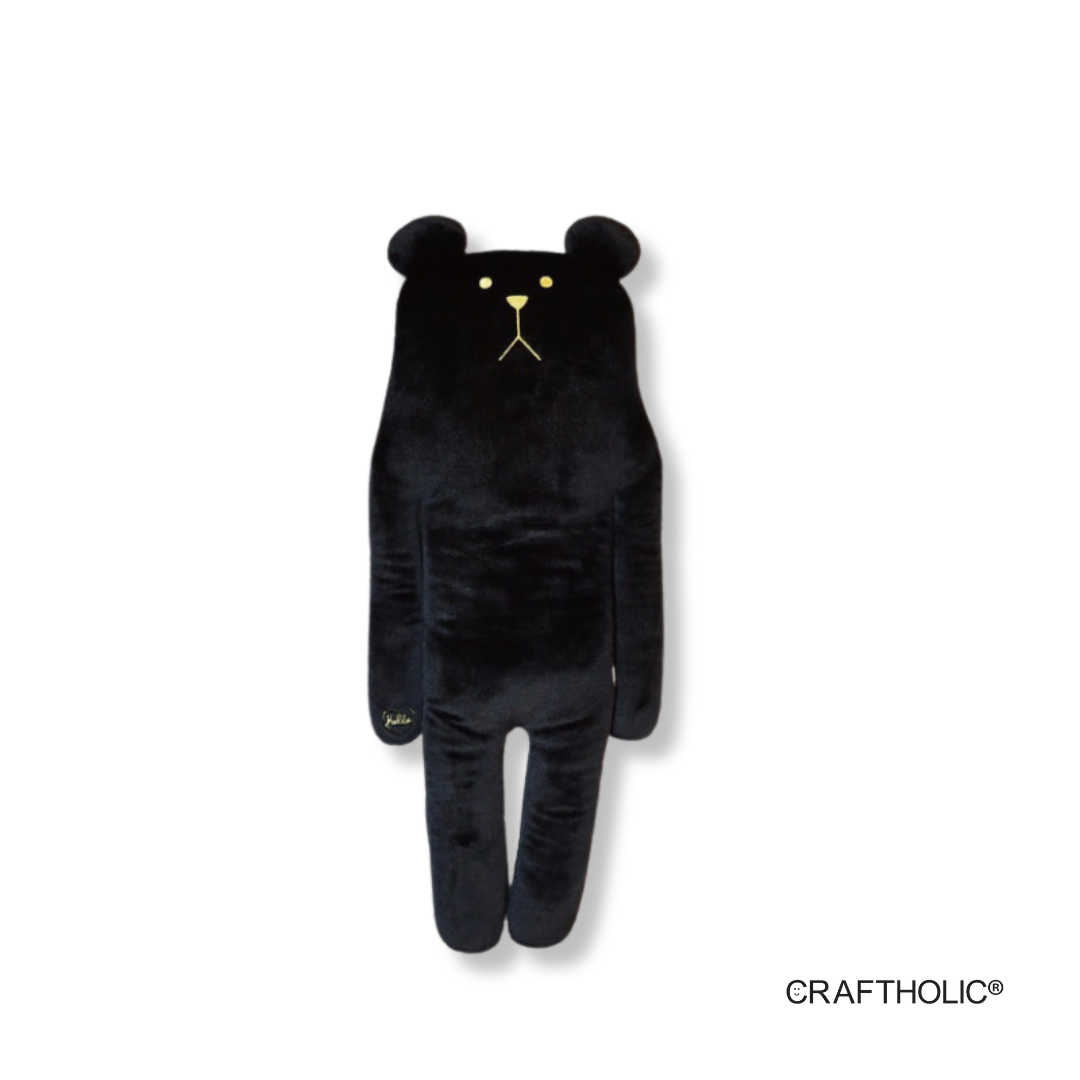 Craftholic Hello Craft Black Sloth Hugging Cushion