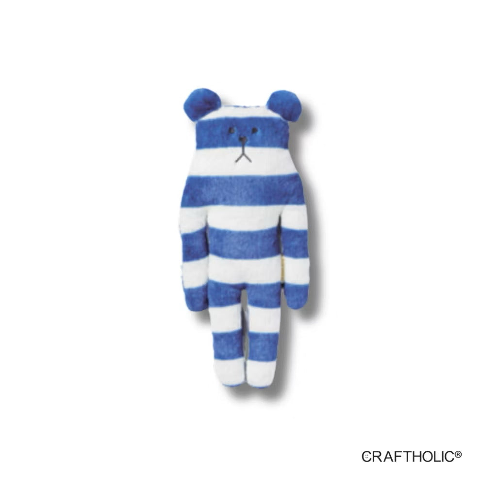 Craftholic Navy Border Sloth Hugging Cushion