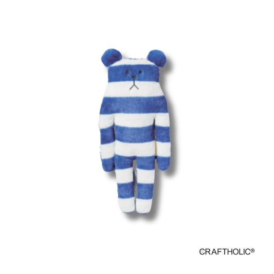 Craftholic Navy Border Sloth Hugging Cushion