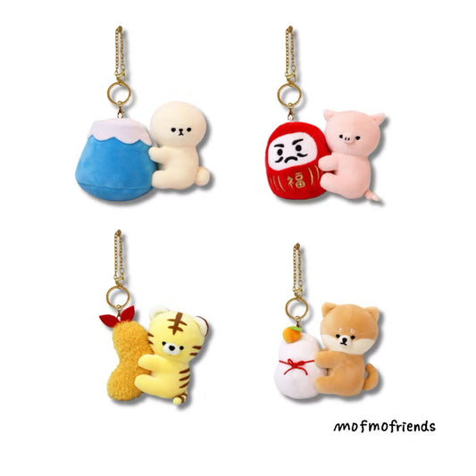 MofmoFriends Japan Series Hug Charm Keychain