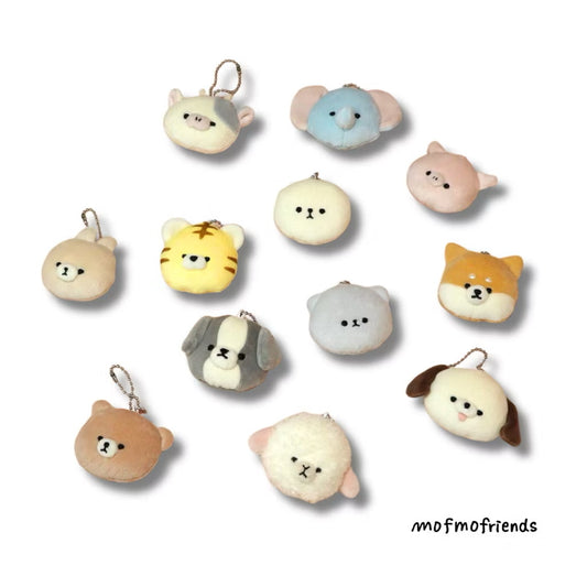 MofmoFriends Face Charm Keychain