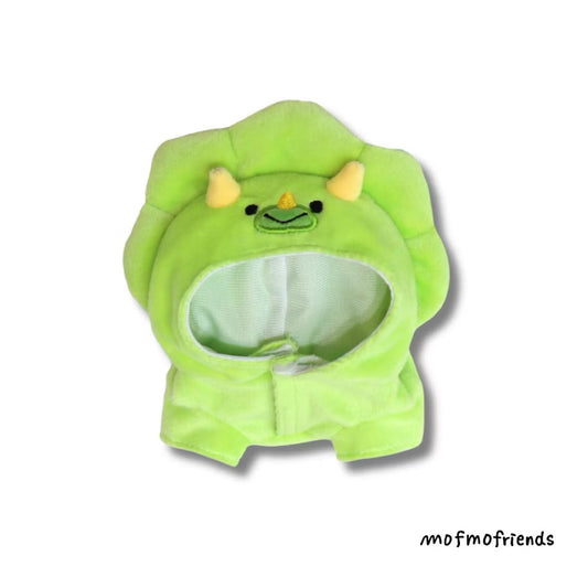 MofmoFriends Triceratops Dinosaur Plush Hoodie - Small