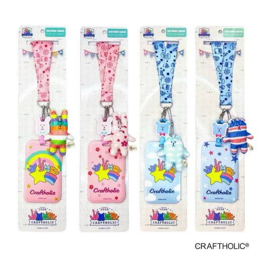 Craftholic Lanyard Card Holder with Plush Charm