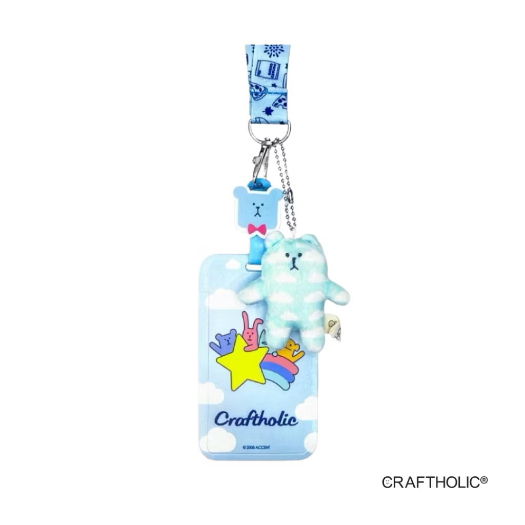 Craftholic Lanyard Card Holder with Plush Charm