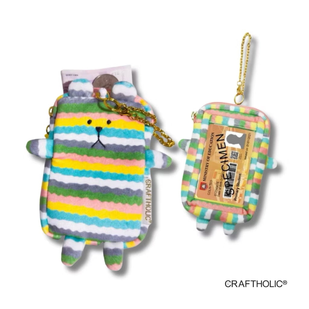 Craftholic Tie Dye Border Sloth Pass Case