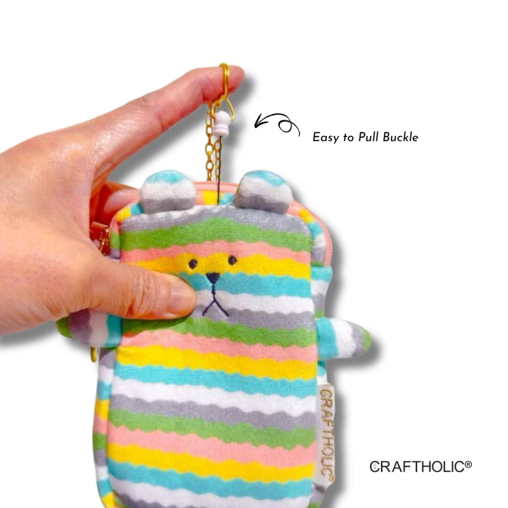 Craftholic Tie Dye Border Sloth Pass Case