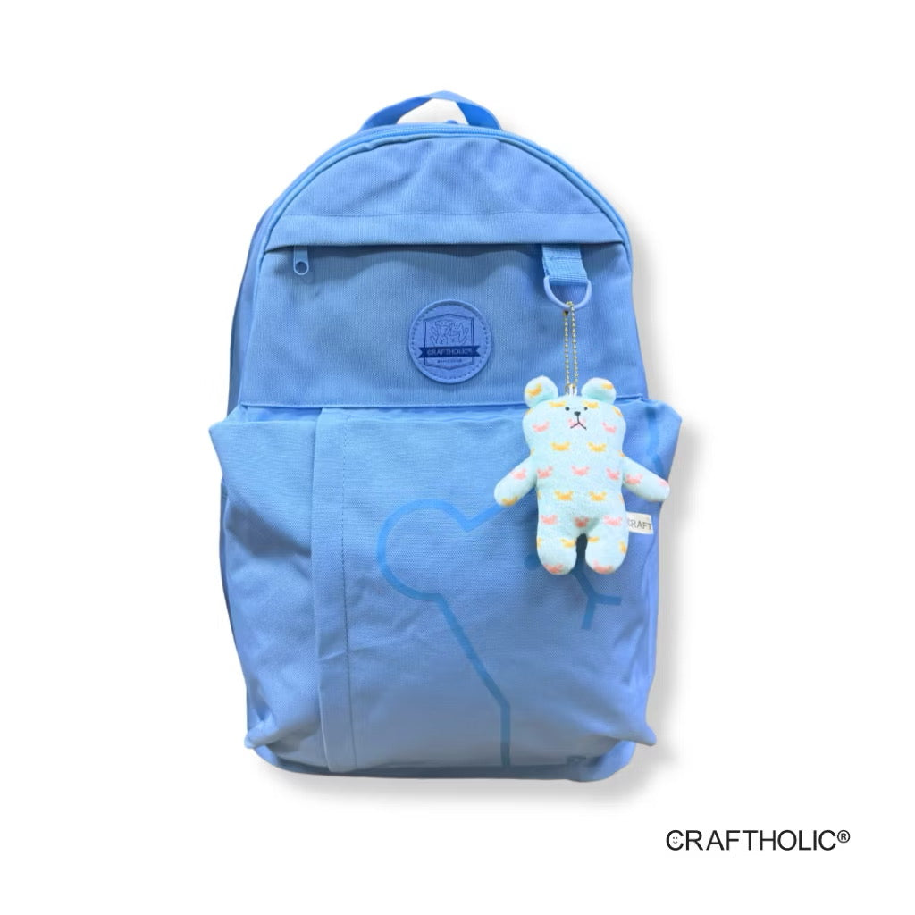 Craftholic Backpack with Plush Charm