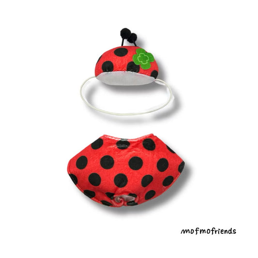 MofmoFriends Lady Bug Outfit Set - Small