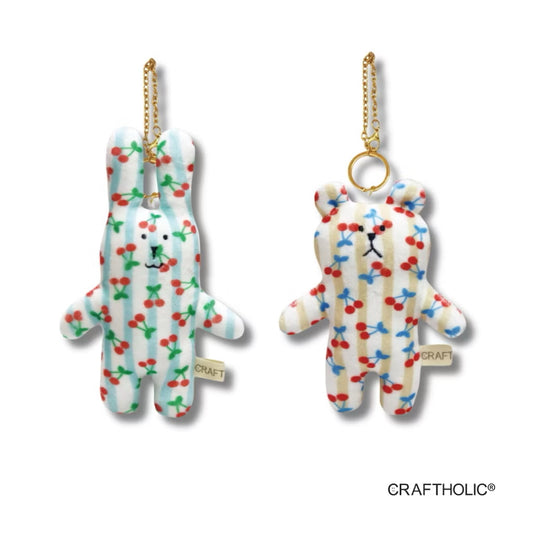 Craftholic Cherry Border Craft Mascot Plush Keychain
