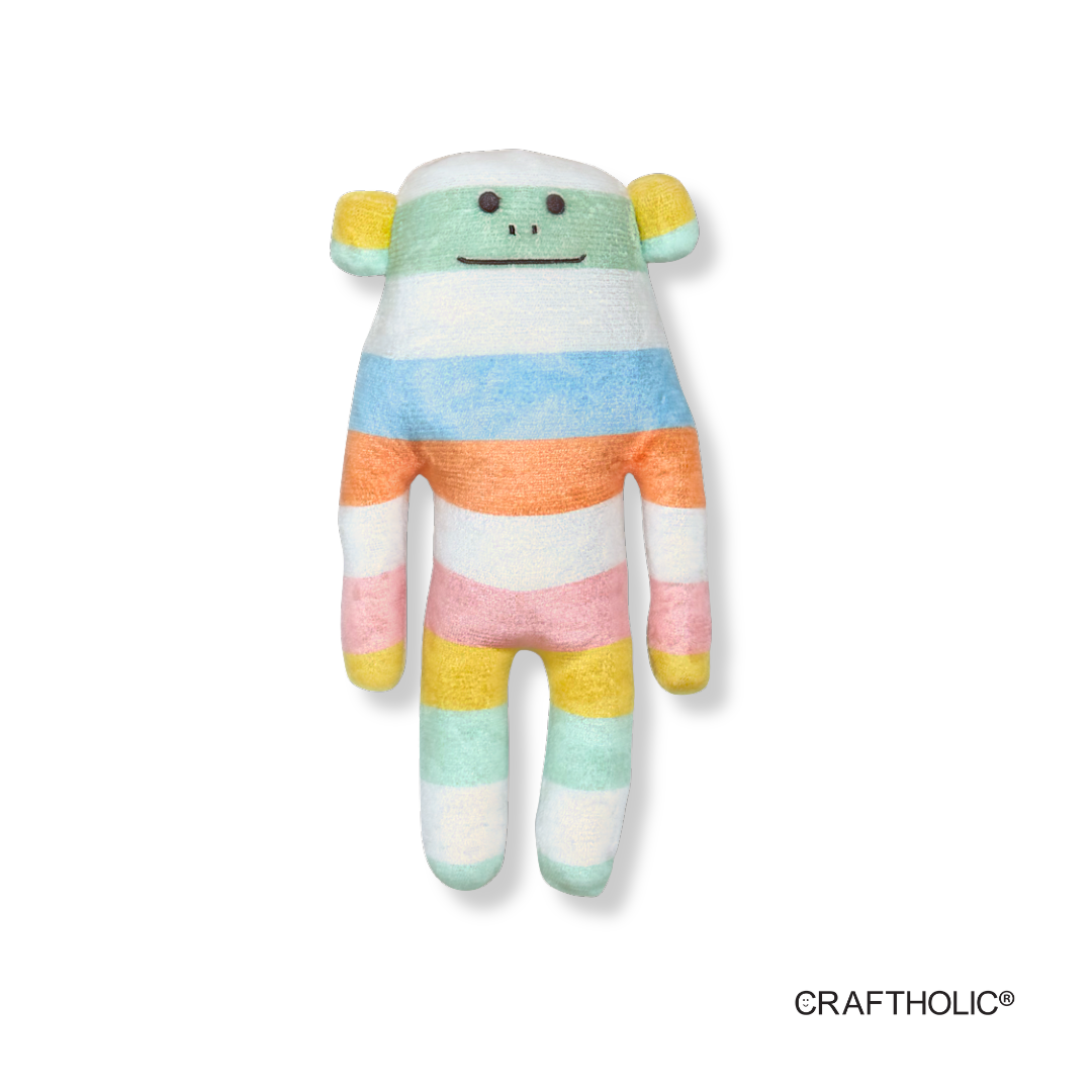 Craftholic Rainbow Border Loris Hugging Cushion